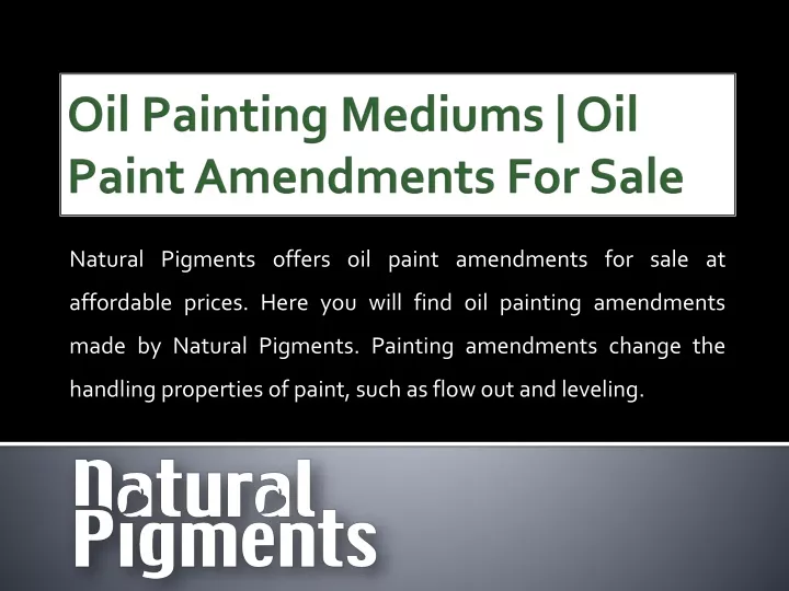 oil painting mediums oil paint amendments for sale