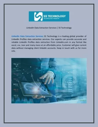 Linkedin Data Extraction Services  SS Technology