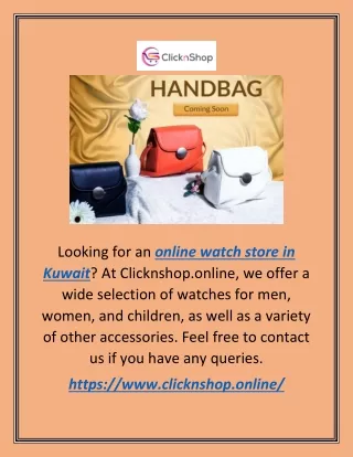 Online Watch Store In Kuwait | Clicknshop.online