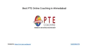 Best PTE Coaching in Ahmedabad