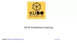 GATE Architecture Coaching