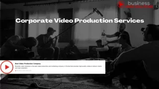 Corporate Video Production Services | Video Solutions