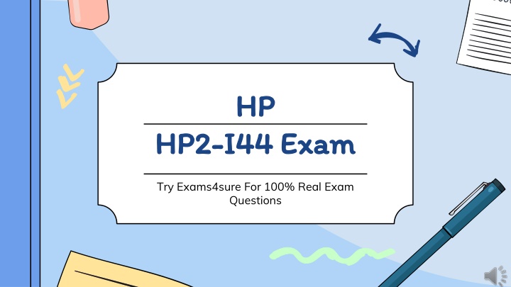 hp hp2 i44 exam