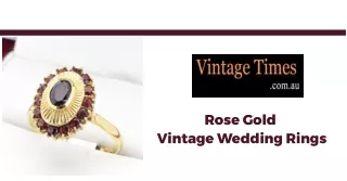 Purchase The Most Beautiful Rose Gold Vintage Wedding Rings
