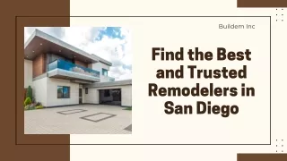 Find the Best and Trusted Remodelers in San Diego