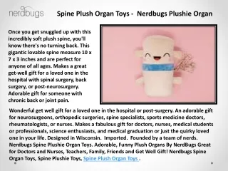 NerdBugs Team - Medical Human Organs Plush Toys - Nerdbugs Plush Toy Organs