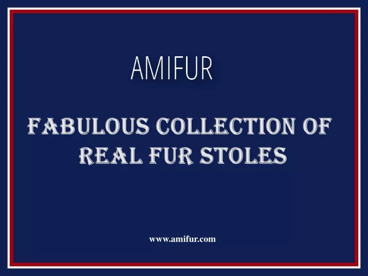 fabulous collection of real fur stoles