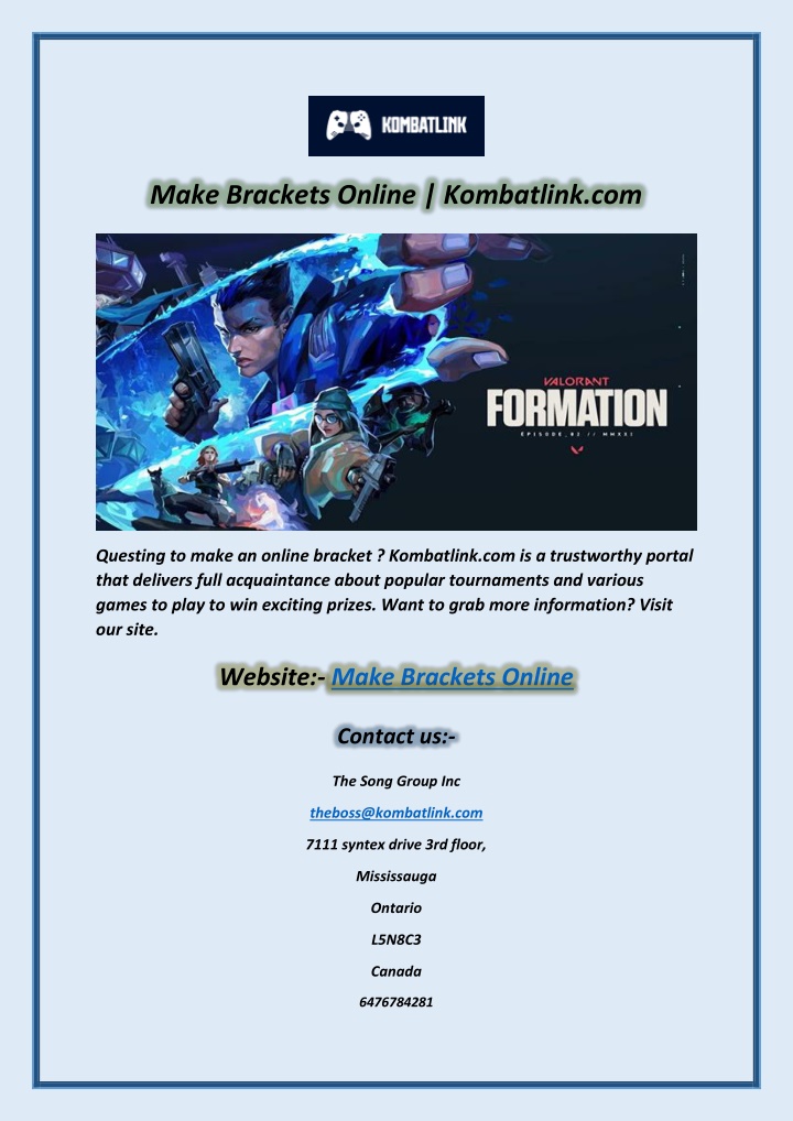 make brackets online kombatlink com