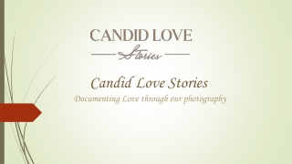 Candid Love Stories