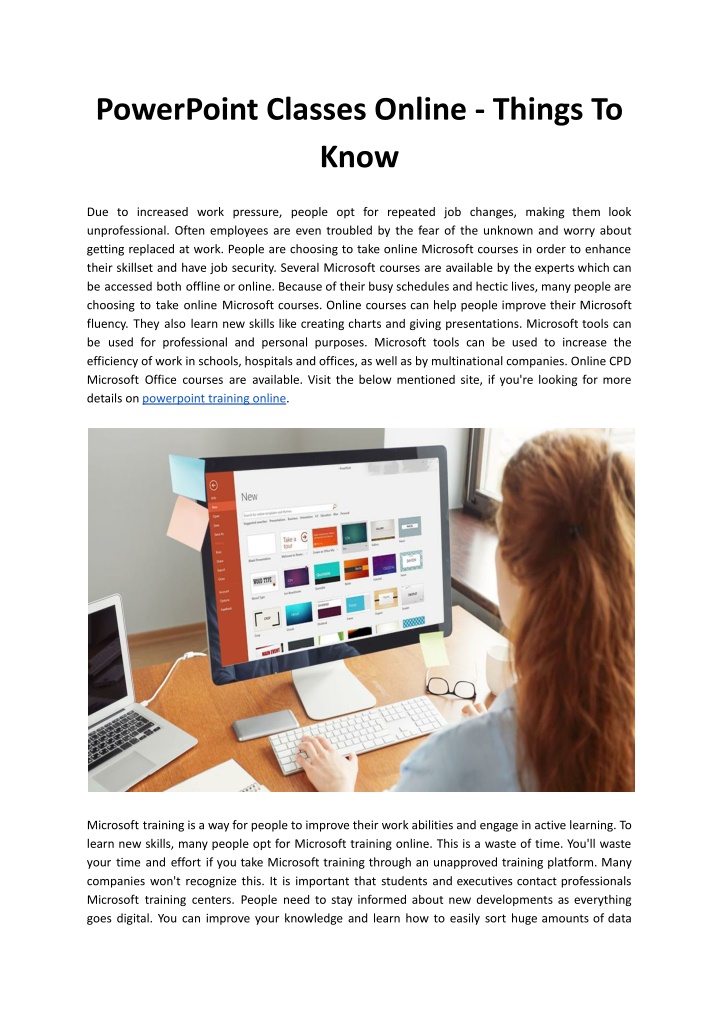 powerpoint classes online things to know