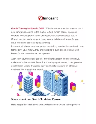 Oracle Training Institute In Delhi