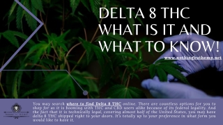 DELTA 8 THC WHAT IS IT AND WHAT TO KNOW!