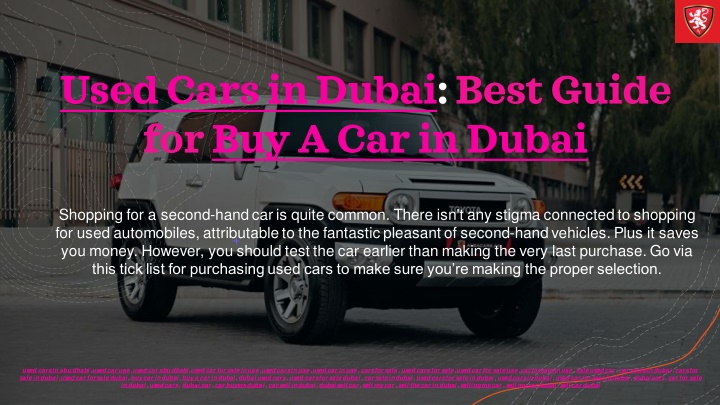 used cars in dubai best guide forbuy