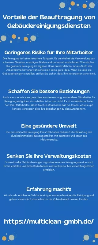 Vorteile der Beauftragung von Gebäudereinigungsdiensten