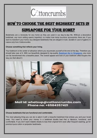 How To Choose The Best Bedsheet Sets In Singapore For Your Home