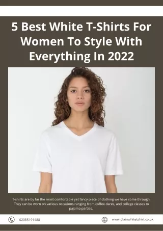 5 best white t shirts for women to style with