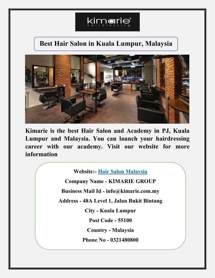 best hair salon in kuala lumpur malaysia