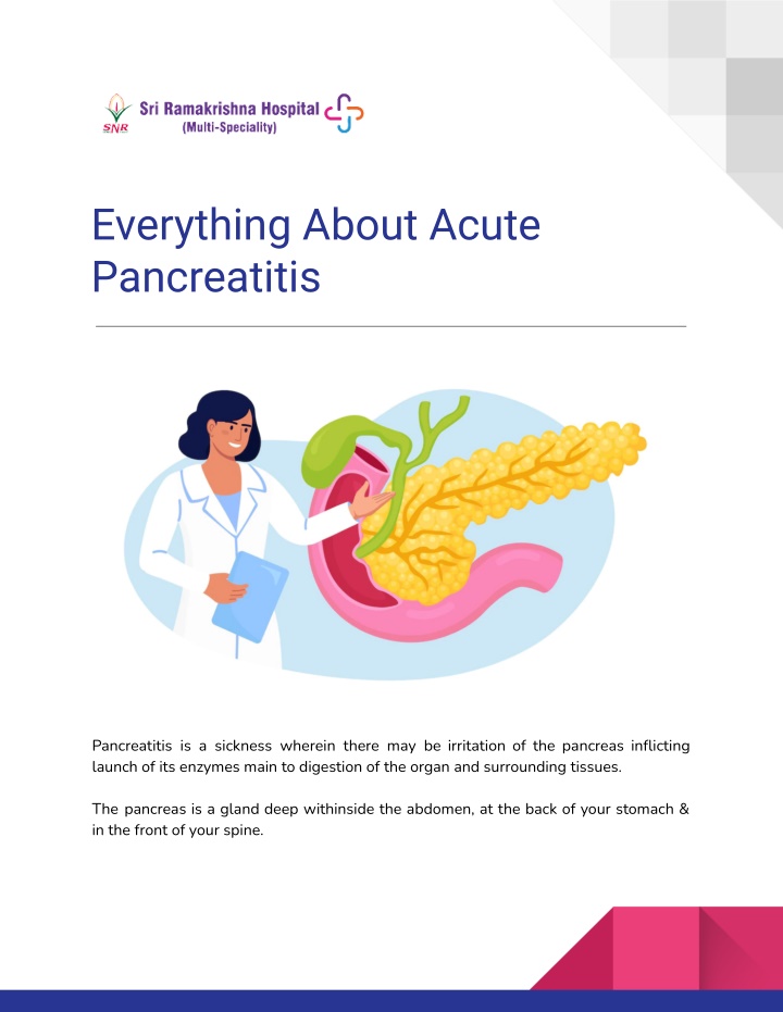 everything about acute pancreatitis