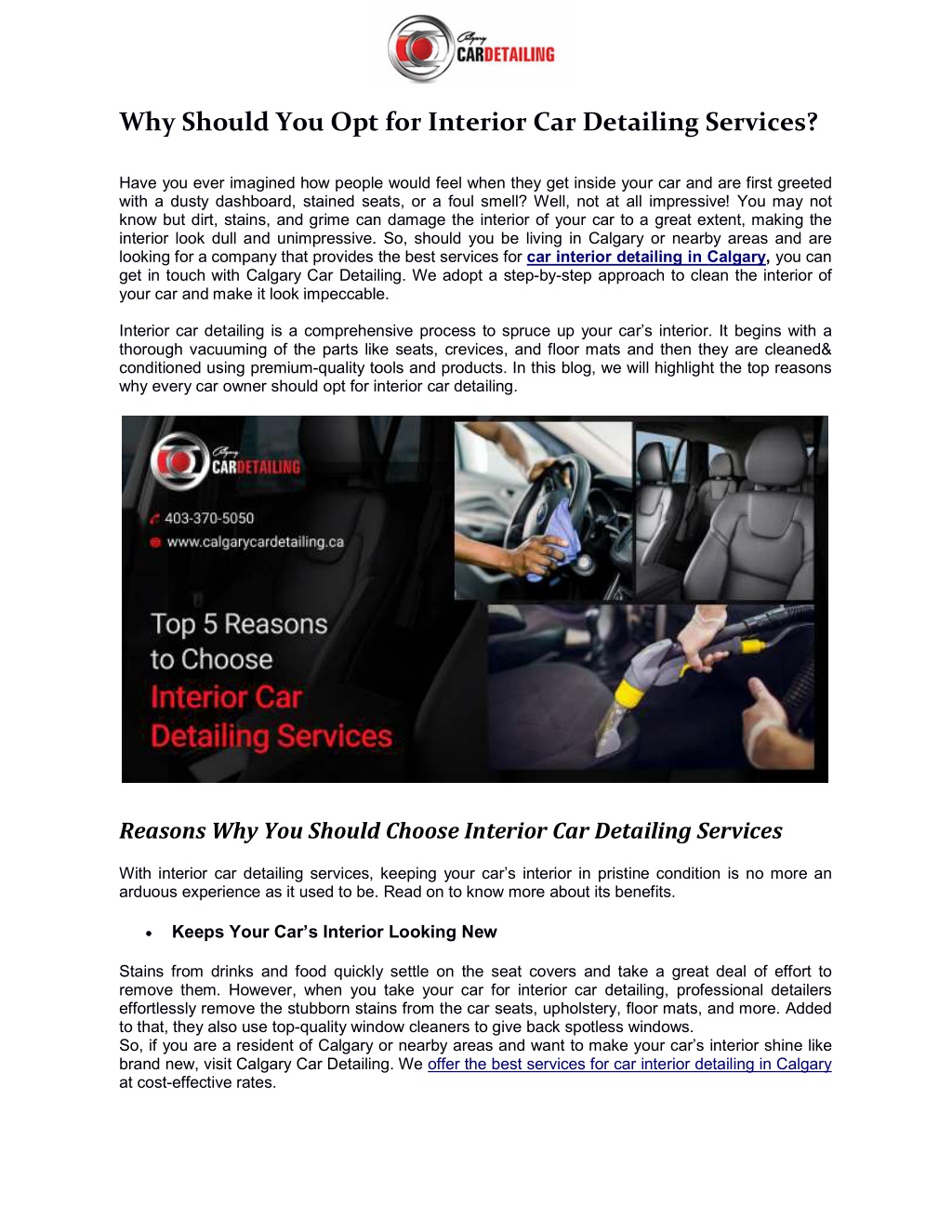 PPT - Why Should You Opt for Interior Car Detailing Services PowerPoint ...