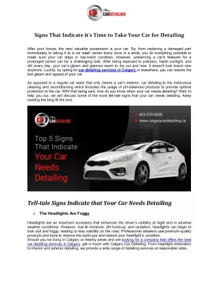 signs that indicate it s time to take your