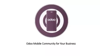 Odoo Mobile Community for Your Business