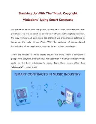 breaking up with the music copyright