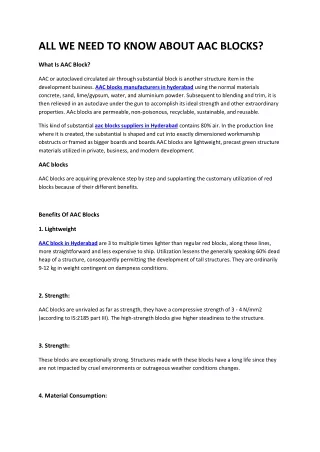 all we need to know about aac blocks