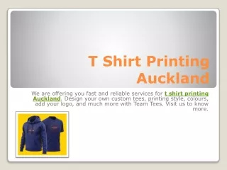 T Shirt Printing Auckland