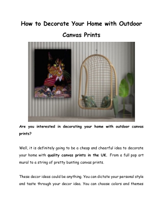how to decorate your home with outdoor