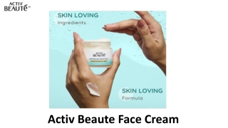 Activ Beaute Face Cream