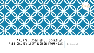 a comprehensive guide to start an artificial jewellery business from home