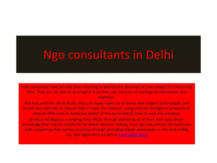 ngo consultants in delhi