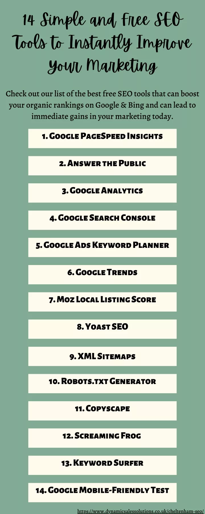 14 simple and free seo tools to instantly improve