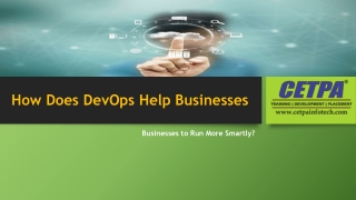 how does devops help b usinesses