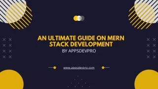 an ultimate guide on mern stack development