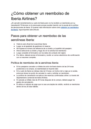 c mo obtener un reembolso de iberia airlines