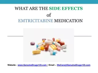 What are the Side Effects of Emtricitabine?