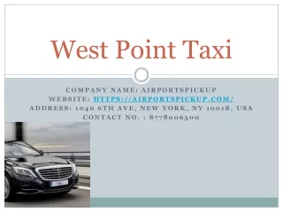 West Point Taxi