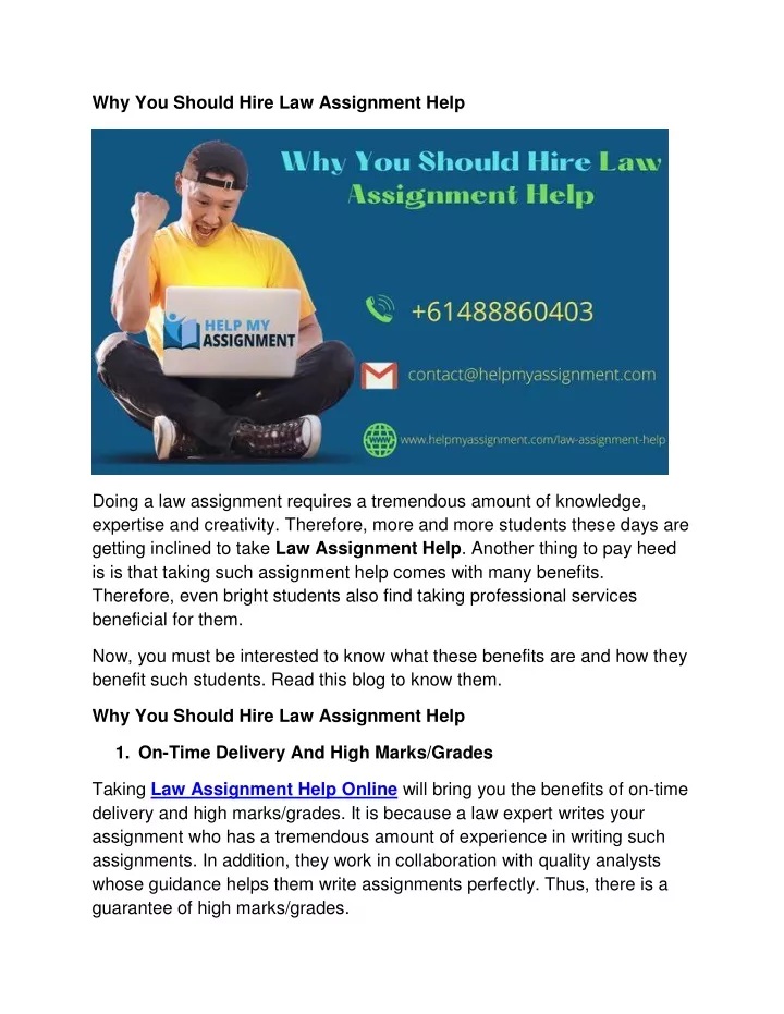 Ppt Why You Should Hire Law Assignment Help Powerpoint Presentation Free Download Id 11515102