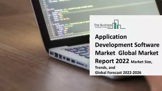 Global Application Development Software Market Opportunities And Strategies To 2