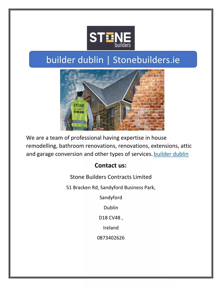 builder dublin stonebuilders ie