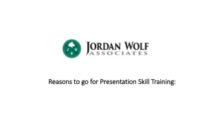 Reasons to go for Presentation Skill Training