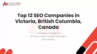 Top 12 SEO Companies in Victoria, British Columbia