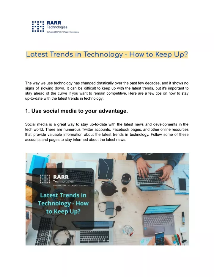 latest trends in technology how to keep up
