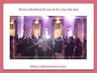 What a Wedding DJ can do for Your Big Day