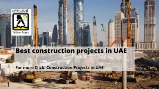 Best construction projects in UAE