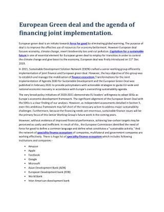 Finance ecosystem system