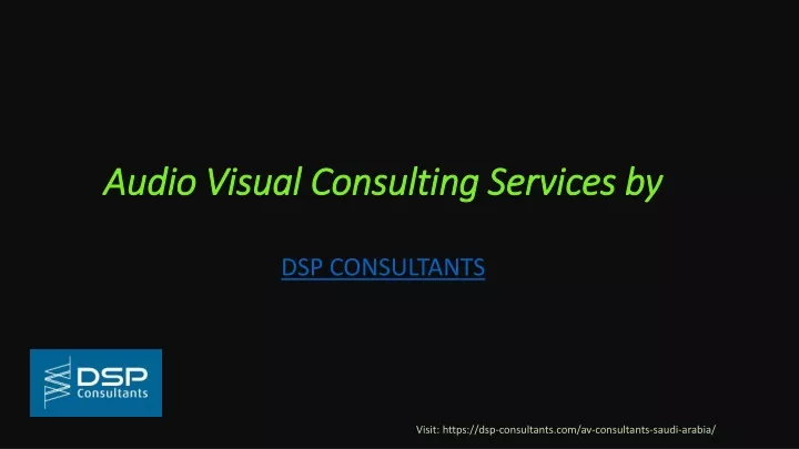 audio visual consulting services by dsp consultants