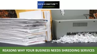 reasons why your business needs shredding services