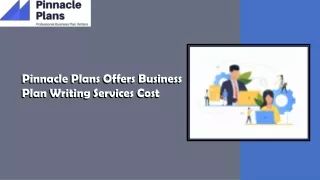 Pinnacle Plans Offers Business Plan Writing Services Cost
